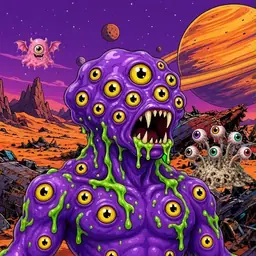 Oozlings #4379, Eyeball Cluster · Ship Junkyard