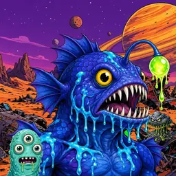 Oozlings #4391, Anglerfish · Ship Junkyard