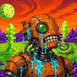Oozlings #4395, Rusty Robot · Acid Lake