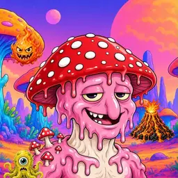 Oozlings #4402, Mushroom Head · Mushroom Desert