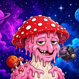 Oozlings #4418, Mushroom Head · Void Nebula