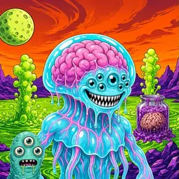 Oozlings #4428, Jellyfish Brain · Acid Lake