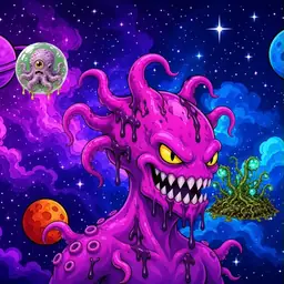 Oozlings #4434, Squid · Void Nebula
