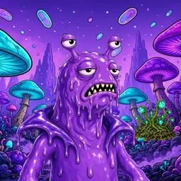 Oozlings #445, Slug · Fungus Forest