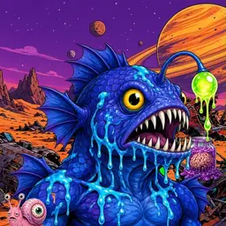 Oozlings #4465, Anglerfish · Ship Junkyard