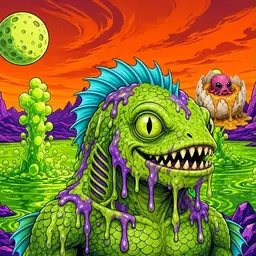 Oozlings #4467, Swamp Fish · Acid Lake