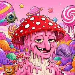 Oozlings #4469, Mushroom Head · Candy Planet