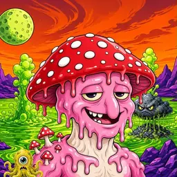 Oozlings #4477, Mushroom Head · Acid Lake