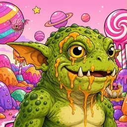 Oozlings #4479, Toad Goblin · Candy Planet