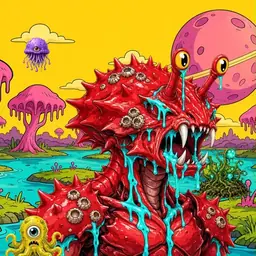 Oozlings #4500, Crab · Turquoise Swamp