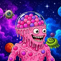 Oozlings #4503, Gumball Brain · Void Nebula