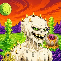 Oozlings #4508, Candle Wax · Acid Lake