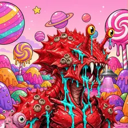 Oozlings #4509, Crab · Candy Planet