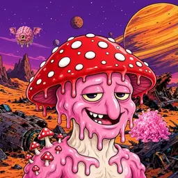 Oozlings #4512, Mushroom Head · Ship Junkyard