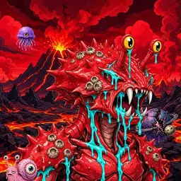 Oozlings #4513, Crab · Lava Fields