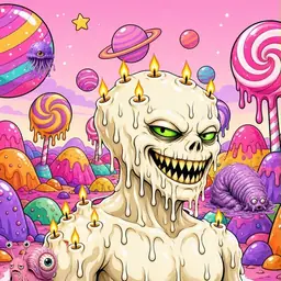 Oozlings #4517, Candle Wax · Candy Planet
