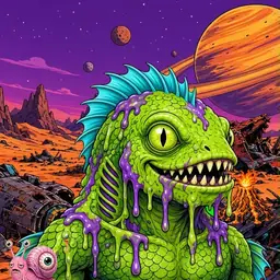 Oozlings #4528, Swamp Fish · Ship Junkyard