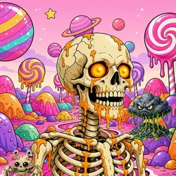 Oozlings #4536, Skull · Candy Planet