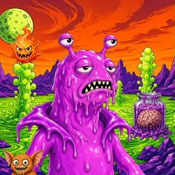 Oozlings #4549, Mutated Slug · Acid Lake