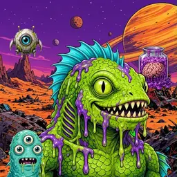 Oozlings #4551, Swamp Fish · Ship Junkyard