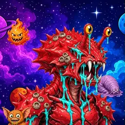 Oozlings #4562, Crab · Void Nebula