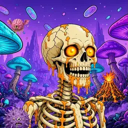 Oozlings #4566, Skull · Fungus Forest