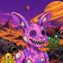 Oozlings #4576, Zombie Bunny · Ship Junkyard