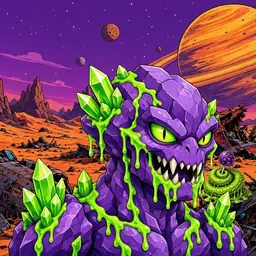Oozlings #458, Crystal Rock · Ship Junkyard