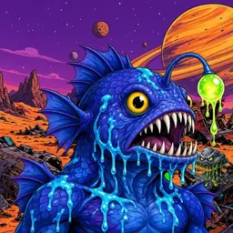 Oozlings #4582, Anglerfish · Ship Junkyard