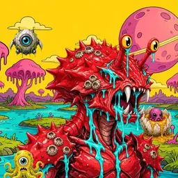 Oozlings #4586, Crab · Turquoise Swamp