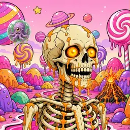 Oozlings #4588, Skull · Candy Planet
