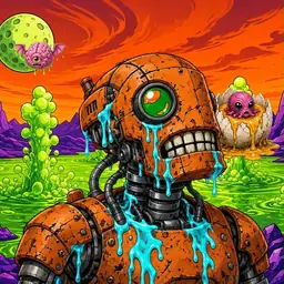 Oozlings #4606, Rusty Robot · Acid Lake