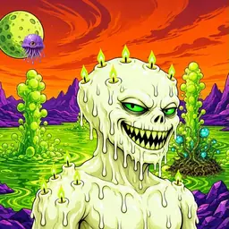 Oozlings #4610, Mutated Candle Wax · Acid Lake