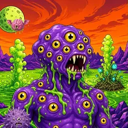 Oozlings #4613, Eyeball Cluster · Acid Lake