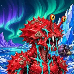 Oozlings #4639, Crab · Aurora Ice