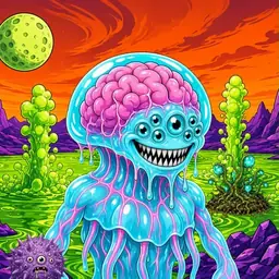 Oozlings #4645, Jellyfish Brain · Acid Lake