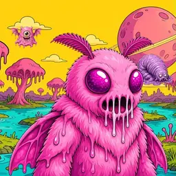 Oozlings #4648, Mutant Moth · Turquoise Swamp