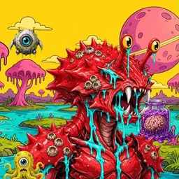Oozlings #4658, Crab · Turquoise Swamp