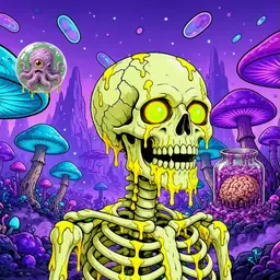 Oozlings #466, Mutated Skull · Fungus Forest