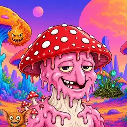 Oozlings #4664, Mushroom Head · Mushroom Desert