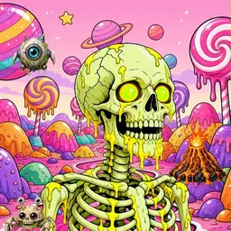 Oozlings #4675, Mutated Skull · Candy Planet