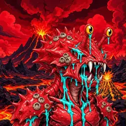 Oozlings #4677, Crab · Lava Fields