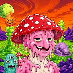 Oozlings #4691, Mushroom Head · Acid Lake