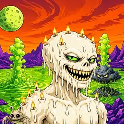 Oozlings #4698, Candle Wax · Acid Lake
