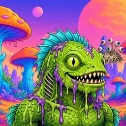 Oozlings #4711, Swamp Fish · Mushroom Desert