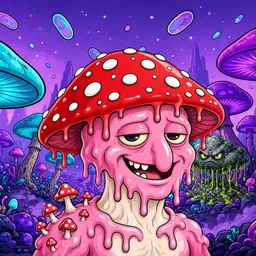Oozlings #4715, Mushroom Head · Fungus Forest