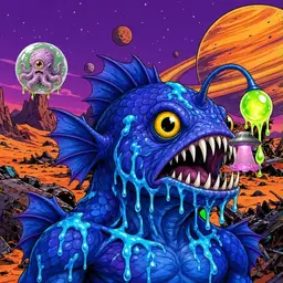 Oozlings #4716, Anglerfish · Ship Junkyard
