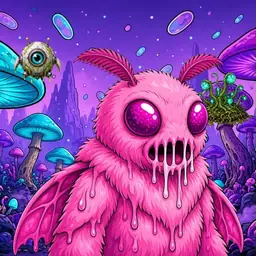 Oozlings #4721, Mutant Moth · Fungus Forest