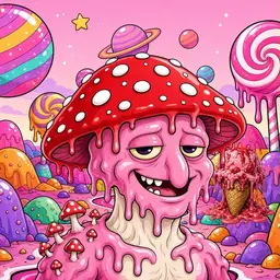 Oozlings #4737, Mushroom Head · Candy Planet