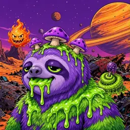 Oozlings #4740, Slime Sloth · Ship Junkyard